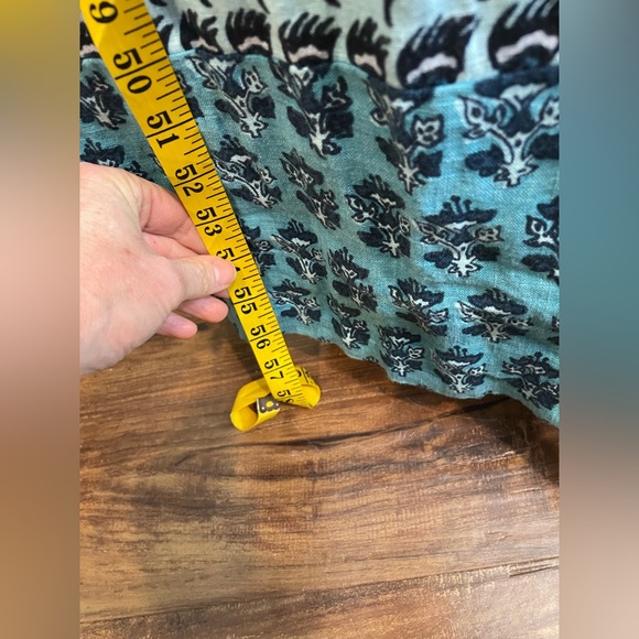 Faherty Gracie Linen Bali Blue Maxi Dress Small - Picture 12 of 15